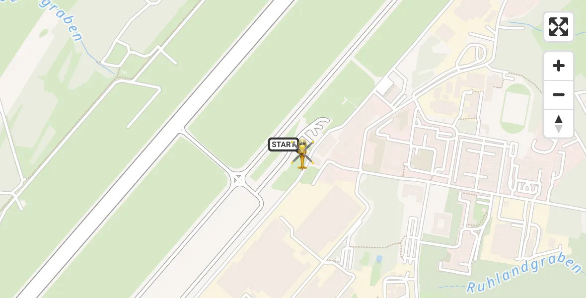 Flugroute Rettungshubschrauber Dresden Bundespolizei Hubschrauberlandeplatz - Dresden Bundespolizei Hubschrauberlandeplatz, 31 März 2026, 15:38