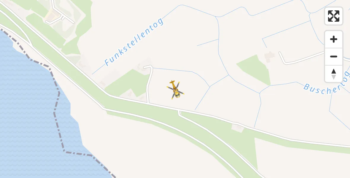 Routekaart van de vlucht: Rettungshubschrauber nach Norden, Süderdeichstraße