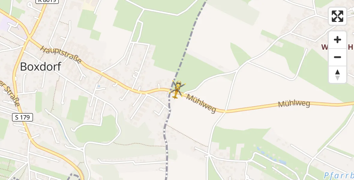Flugroute Rettungshubschrauber Dresden - Dresden, 31 März 2026, 16:41
