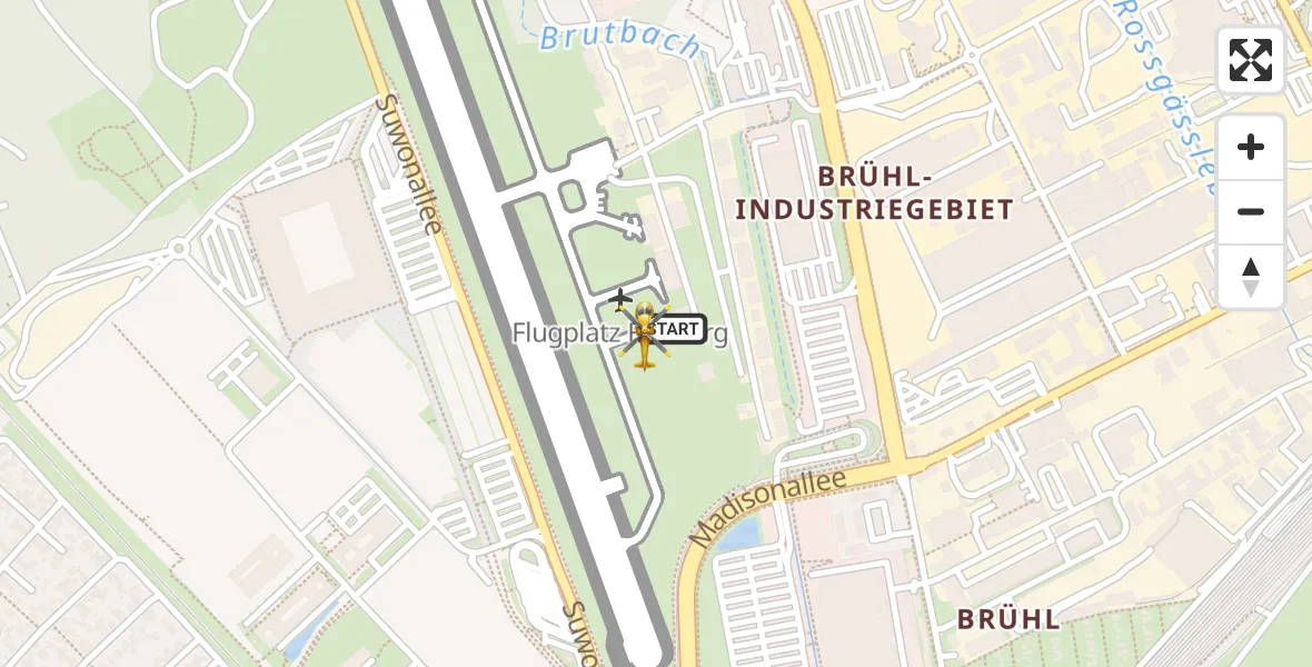 Flugroute Rettungshubschrauber Freiburg im Breisgau Flugplatz - Freiburg im Breisgau Flugplatz, 31 März 2026, 17:31