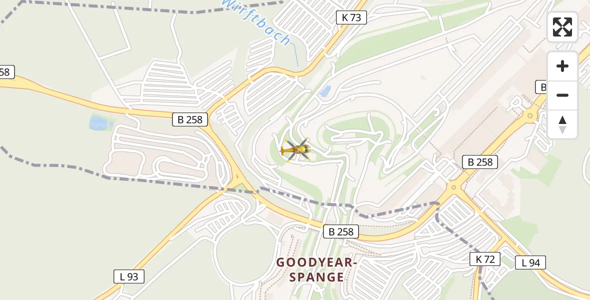 Flugroute Ambulanzhubschrauber Nürburgring Hubschrauberlandeplatz - Nürburgring Hubschrauberlandeplatz, 31 März 2026, 17:31