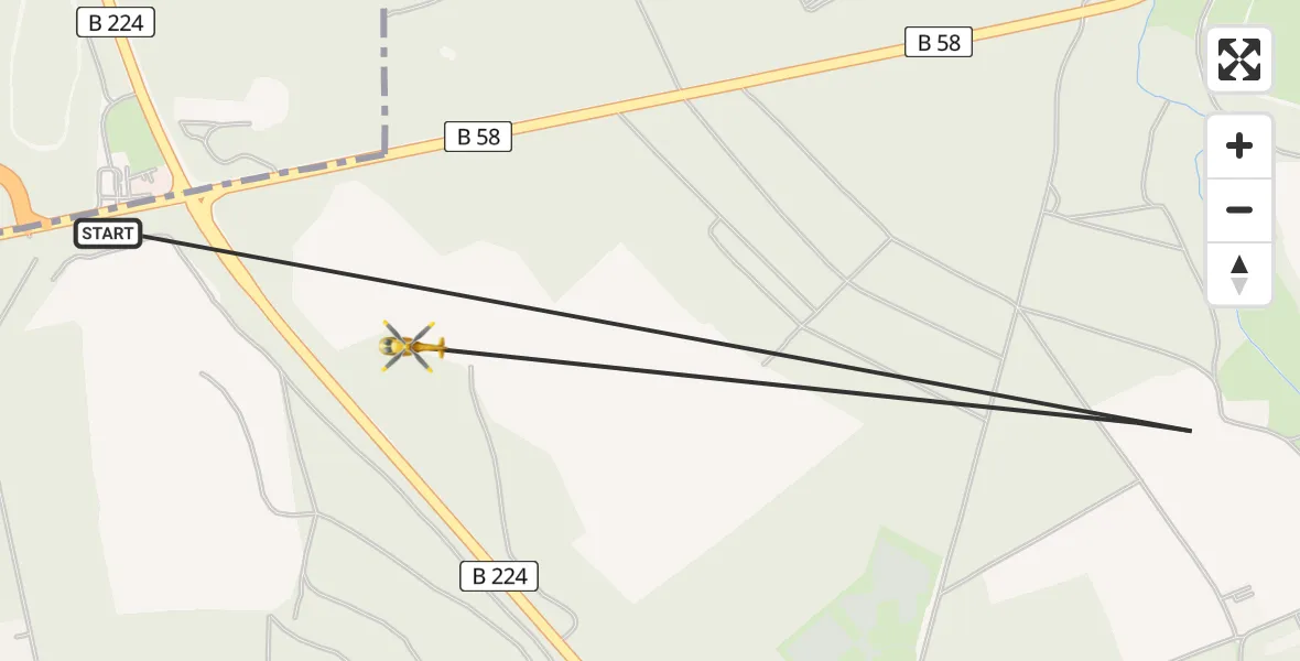 Flugroute Rettungshubschrauber Dorsten - Dorsten, 31 März 2026, 18:10