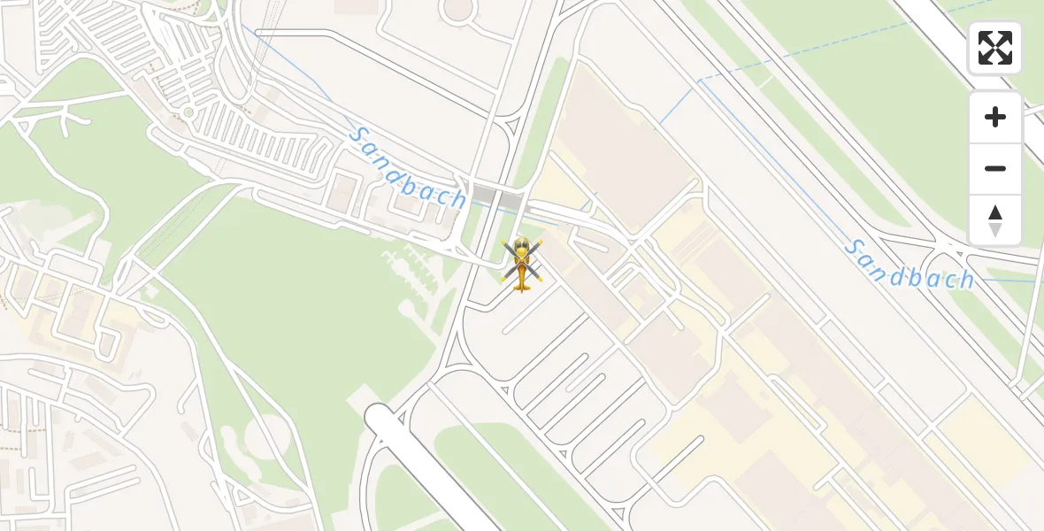 Flugroute Rettungshubschrauber Köln Bonn Flughafen - Köln Bonn Flughafen, 31 März 2026, 18:44