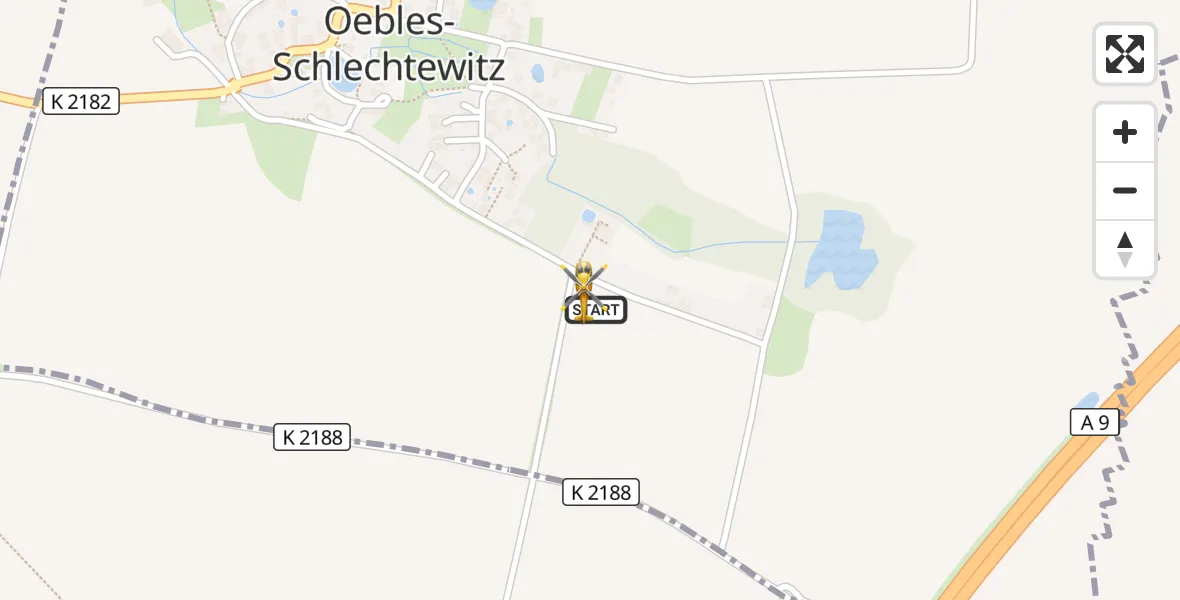 Flugroute Ambulanzhubschrauber Bad Dürrenberg - Bad Dürrenberg, 31 März 2026, 19:25