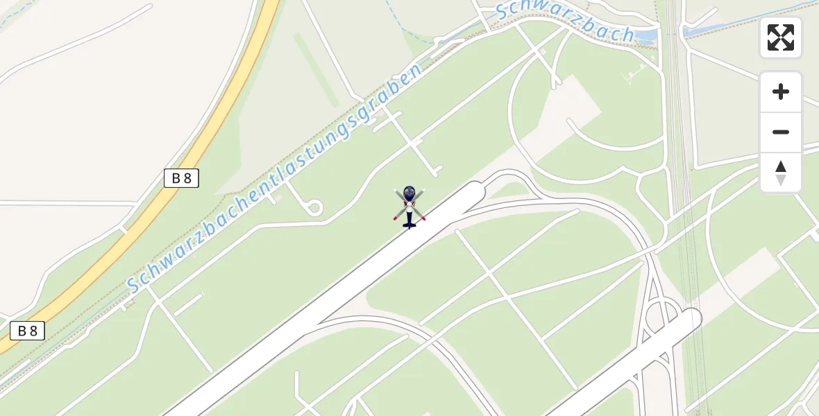 Routekaart van de vlucht: Polizeihubschrauber nach Düsseldorf Flughafen