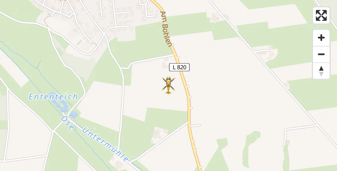 Routekaart van de vlucht: Rettungshubschrauber nach Bad Driburg, Am Bohlen