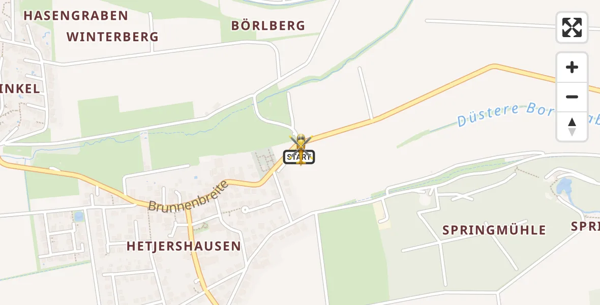 Flugroute Rettungshubschrauber Göttingen - Göttingen, 01 April 2026, 06:49