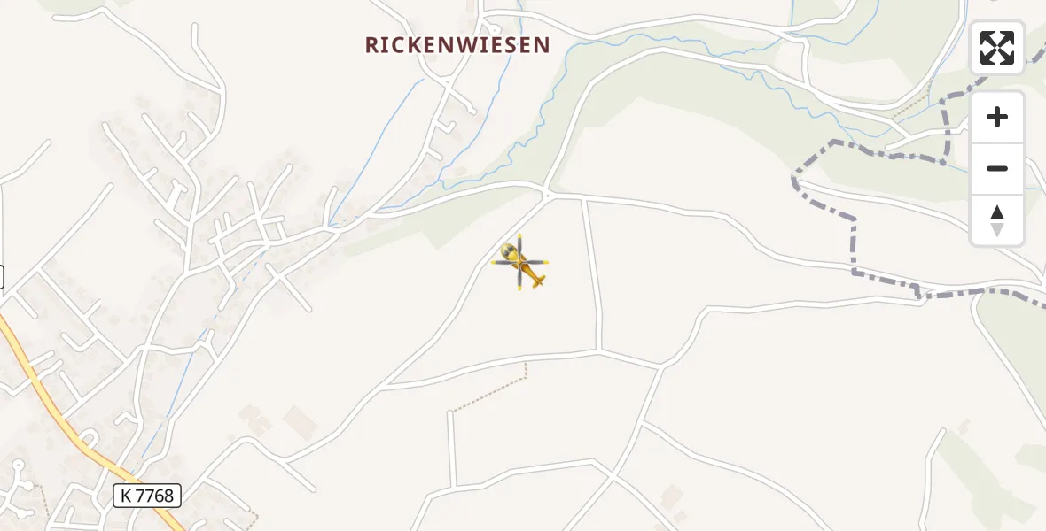 Flugroute Rettungshubschrauber Frickingen - Frickingen, 01 April 2026, 09:26