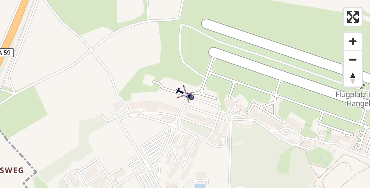 Routekaart van de vlucht: Polizeihubschrauber nach Sankt Augustin