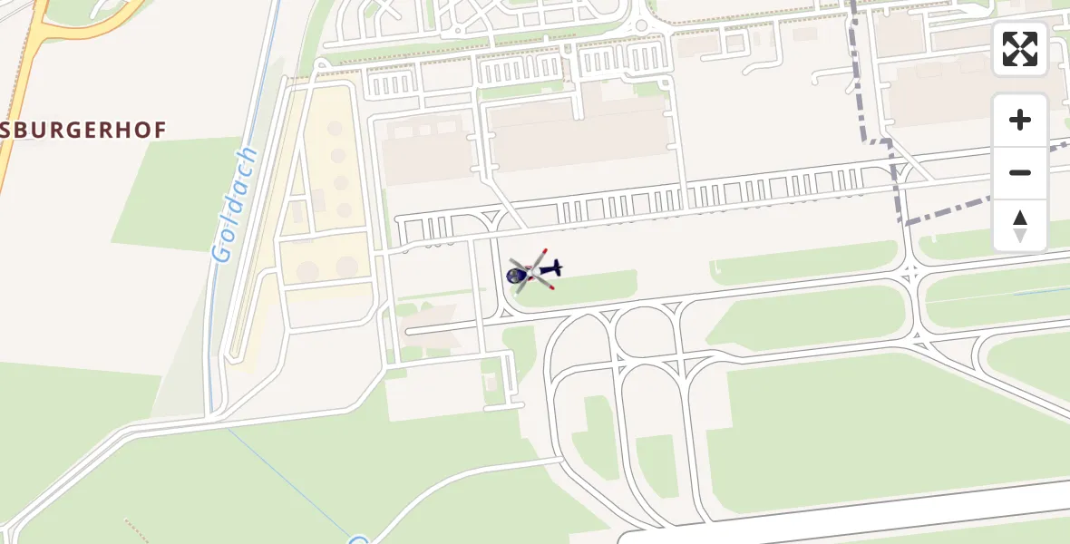 Routekaart van de vlucht: Polizeihubschrauber nach München Flughafen