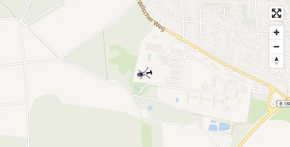 Flugroute Polizeihubschrauber Gifhorn Bundespolizei Hubschrauberlandeplatz - Gifhorn Bundespolizei Hubschrauberlandeplatz, 01 April 2026, 11:52