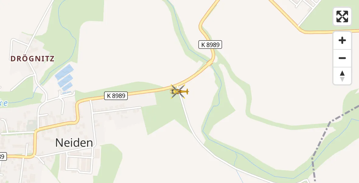 Flugroute Rettungshubschrauber Elsnig - Elsnig, 01 April 2026, 13:43