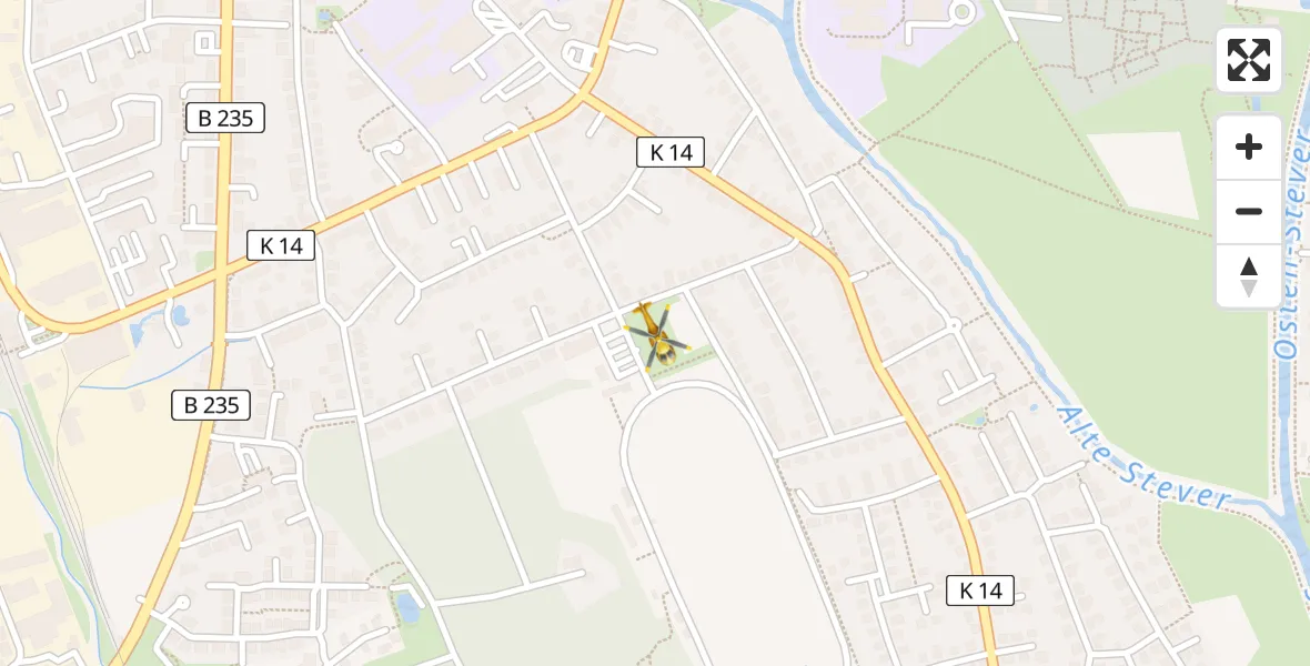 Flugroute Rettungshubschrauber Lüdinghausen - Lüdinghausen, 01 April 2026, 14:26