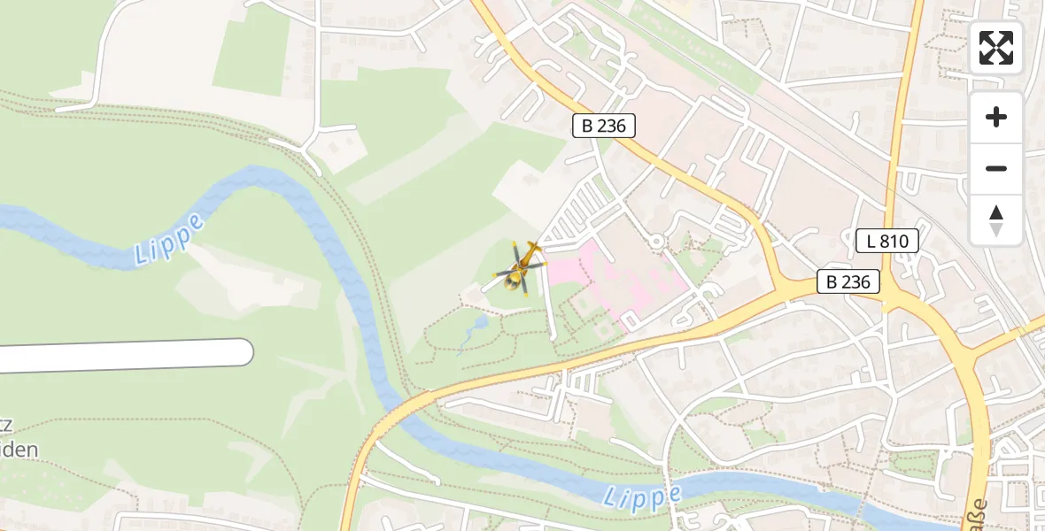 Routekaart van de vlucht: Rettungshubschrauber nach Sankt Marien Hospital