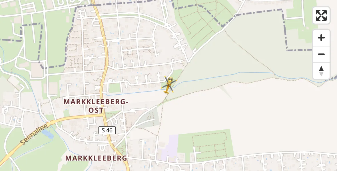 Flugroute Rettungshubschrauber Markkleeberg - Markkleeberg, 01 April 2026, 15:37
