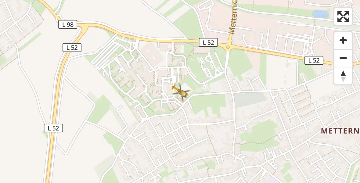 Routekaart van de vlucht: Rettungshubschrauber nach Koblenz, Rübenacher Straße