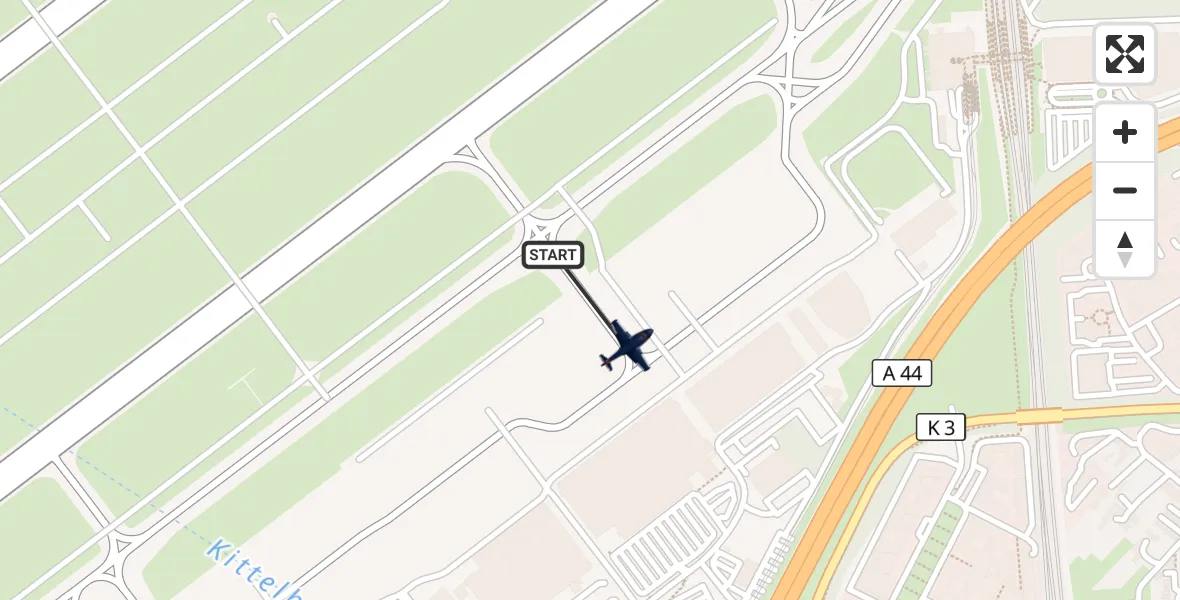 Flugroute Polizeiflugzeug Düsseldorf Flughafen - Düsseldorf Flughafen, 01 April 2026, 17:57