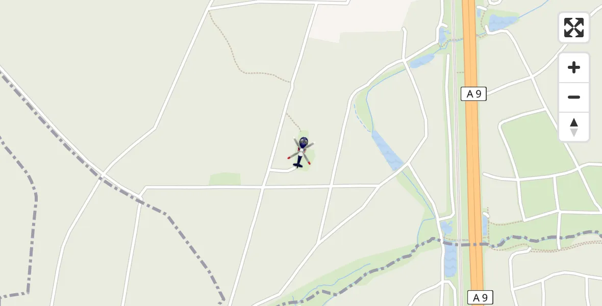 Flugroute Polizeihubschrauber Pyrbaum - Pyrbaum, 01 April 2026, 19:07