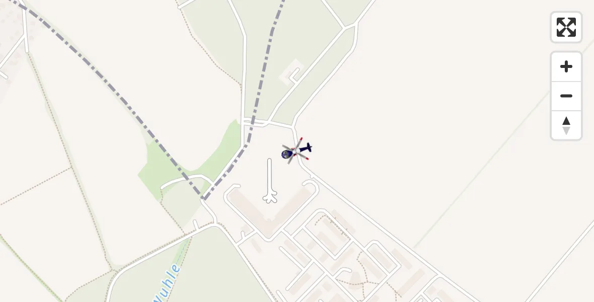 Flugroute Polizeihubschrauber Ahrensfelde Hubschrauberlandeplatz - Ahrensfelde Hubschrauberlandeplatz, 02 April 2026, 02:41