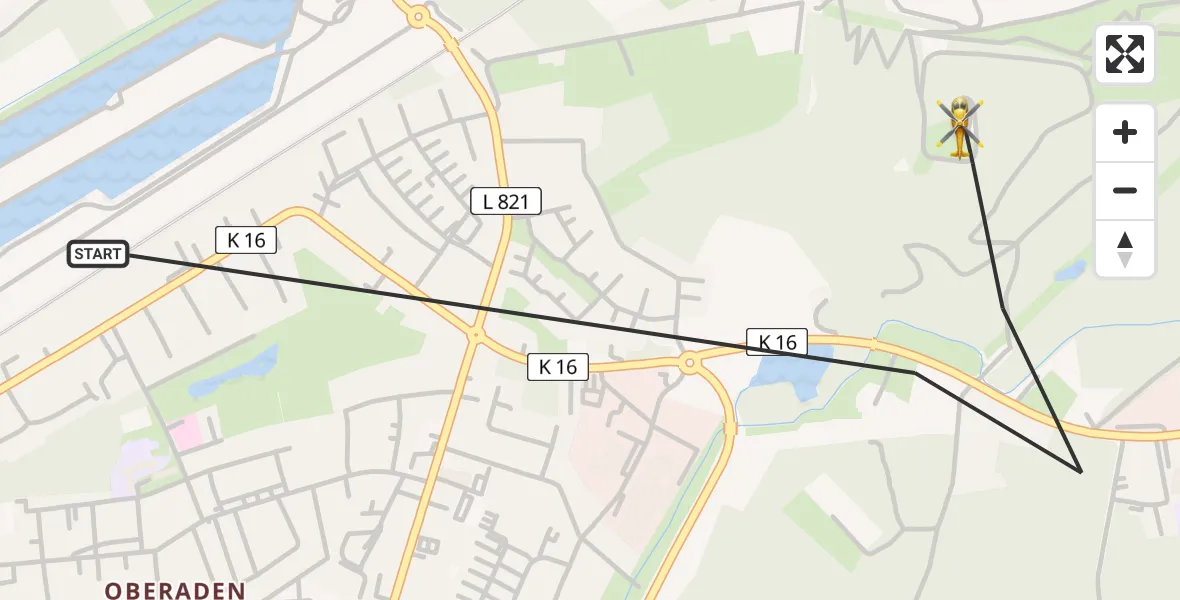 Flugroute Rettungshubschrauber Bergkamen - Bergkamen, 02 April 2026, 05:52