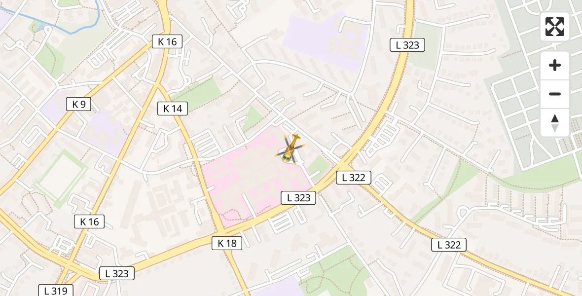 Flugroute Rettungshubschrauber Neumünster - Neumünster, 02 April 2026, 10:35