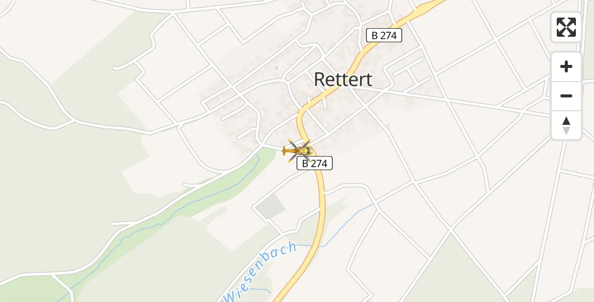 Routekaart van de vlucht: Rettungshubschrauber nach Rettert