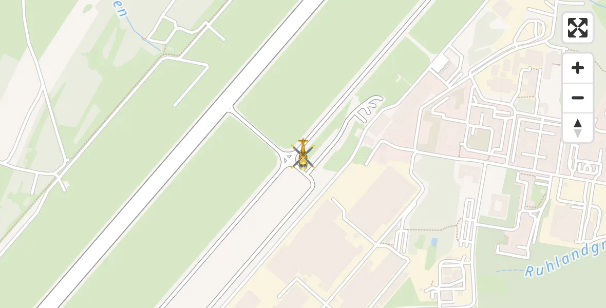 Routekaart van de vlucht: Rettungshubschrauber nach Dresden Bundespolizei Hubschrauberlandeplatz