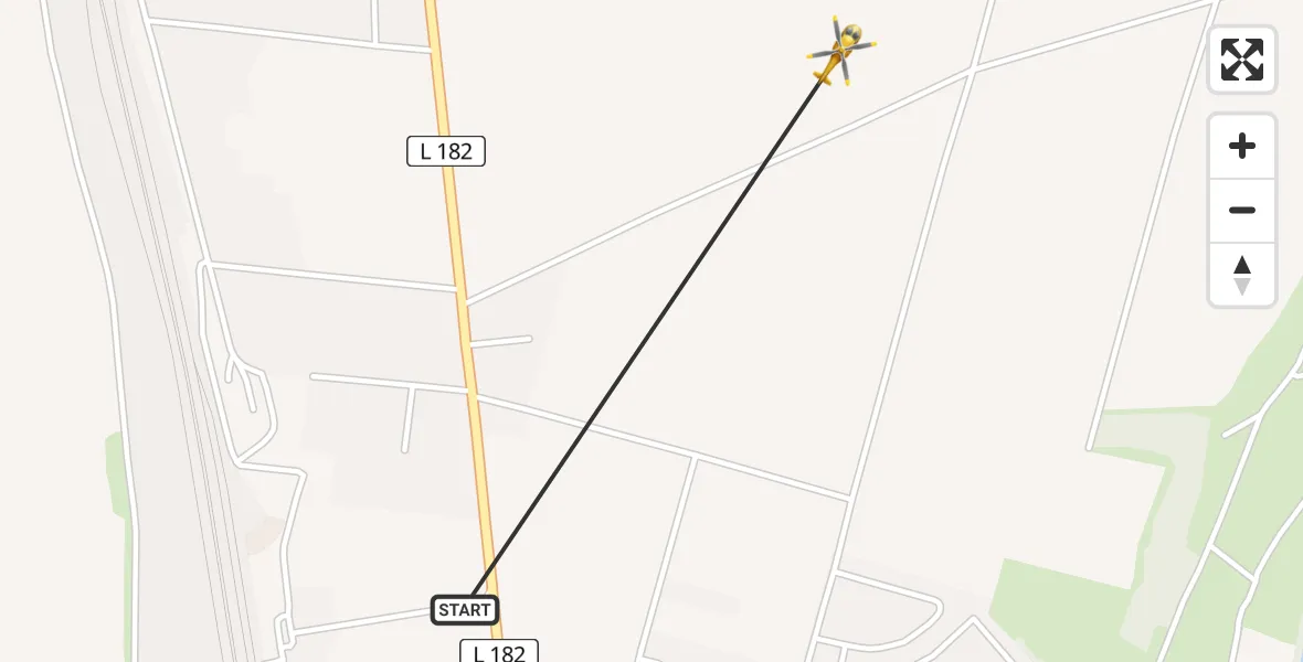 Flugroute Rettungshubschrauber Weißenfels - Weißenfels, 02 April 2026, 11:44