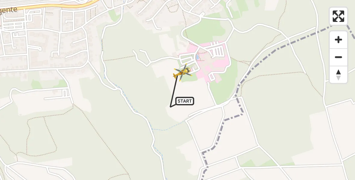 Routekaart van de vlucht: Rettungshubschrauber nach Ochsenfurt Hospital