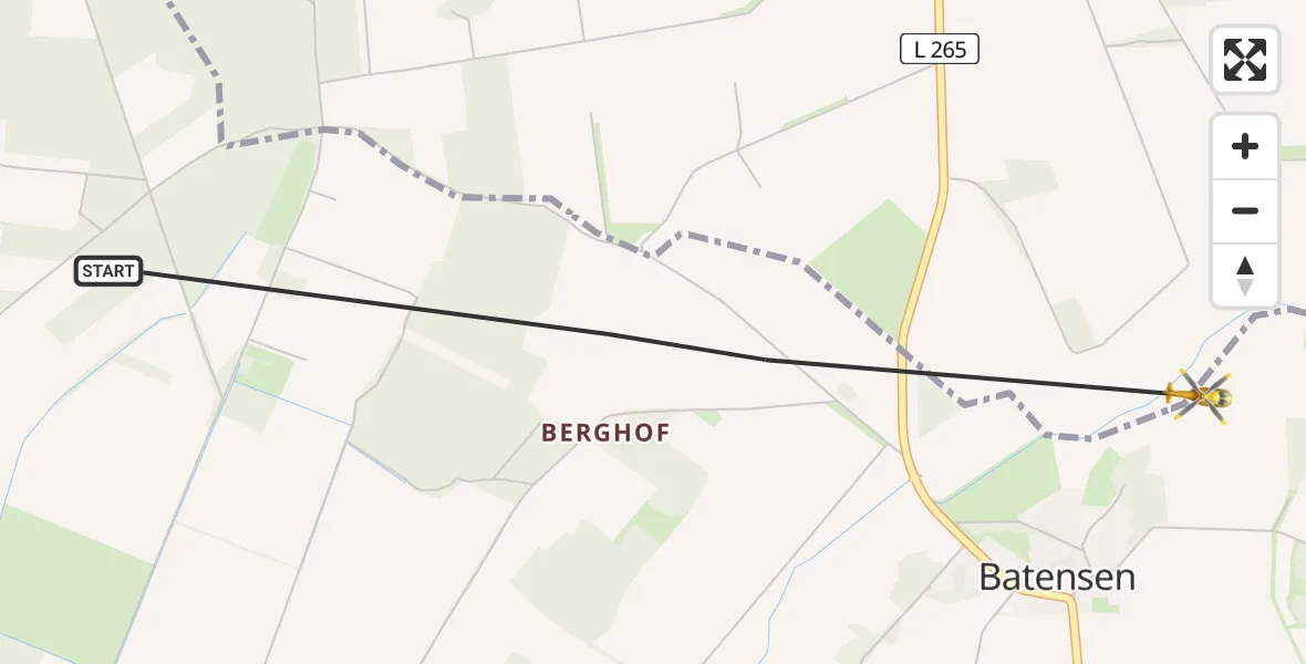 Routekaart van de vlucht: Rettungshubschrauber nach Suhlendorf, Batensen