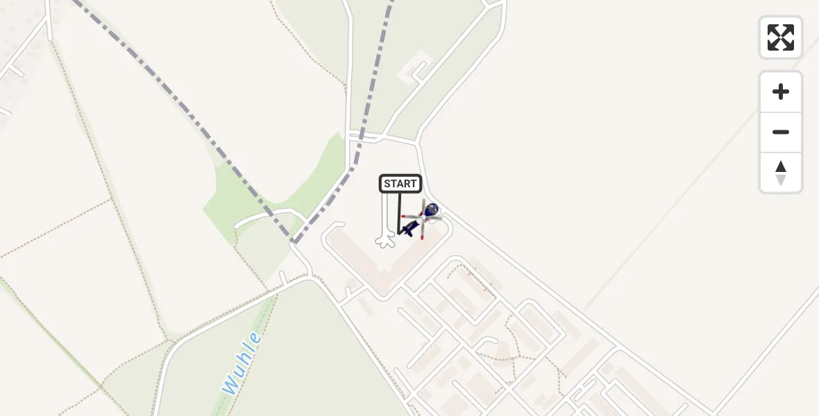 Flugroute Polizeihubschrauber Ahrensfelde Hubschrauberlandeplatz - Ahrensfelde Hubschrauberlandeplatz, 02 April 2026, 12:49