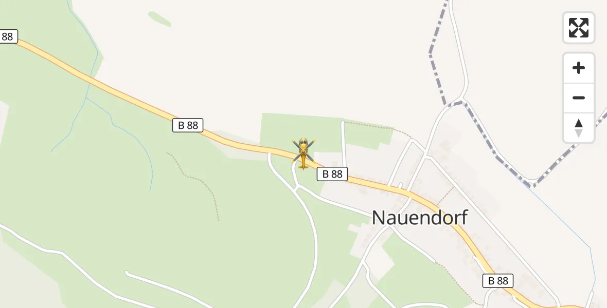 Flugroute Rettungshubschrauber Georgenthal - Georgenthal, 02 April 2026, 13:30