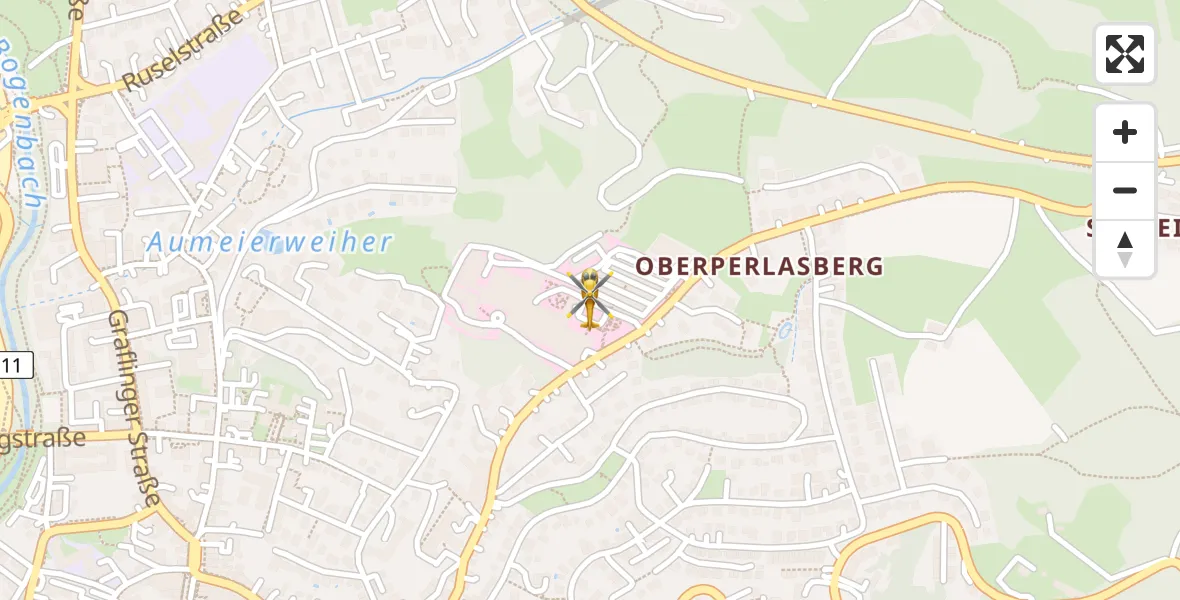Routekaart van de vlucht: Rettungshubschrauber nach Deggendorf
