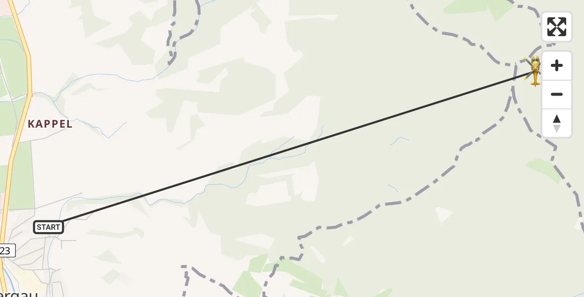 Routekaart van de vlucht: Rettungshubschrauber nach Schwaigen, 3