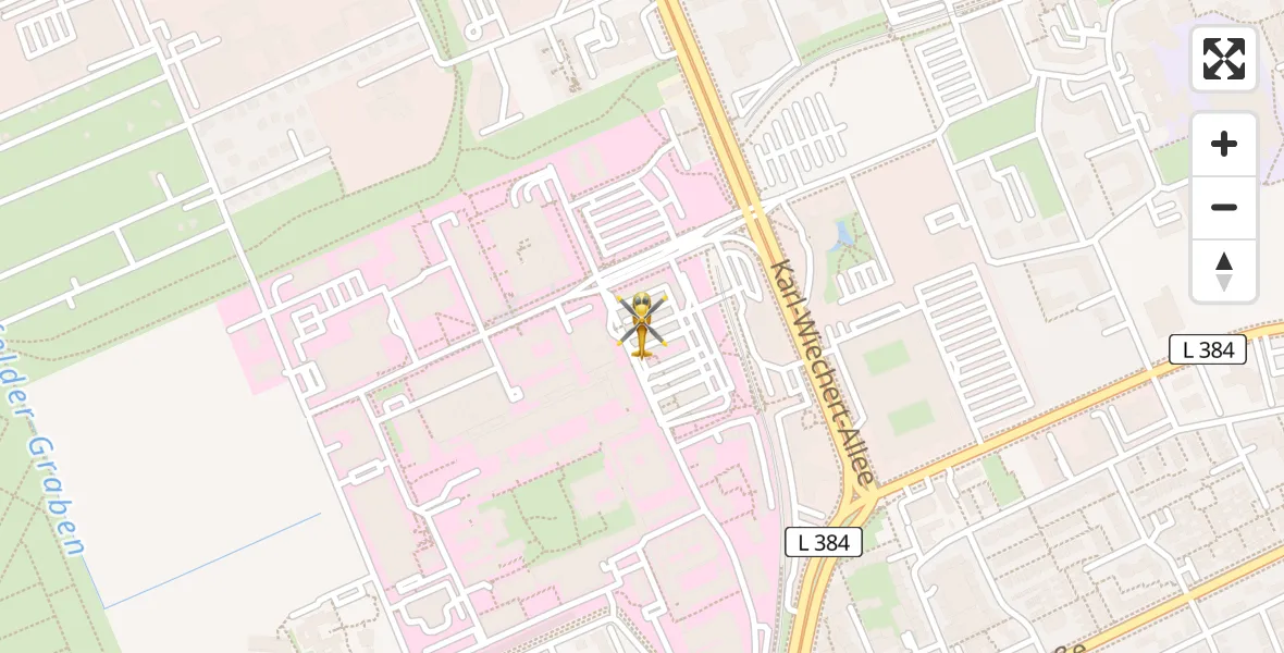 Flugroute Rettungshubschrauber Hannover Luftrettung Hubschrauberlandeplatz (Christoph 4) - Hannover Luftrettung Hubschrauberlandeplatz (Christoph 4), 02 April 2026, 16:02
