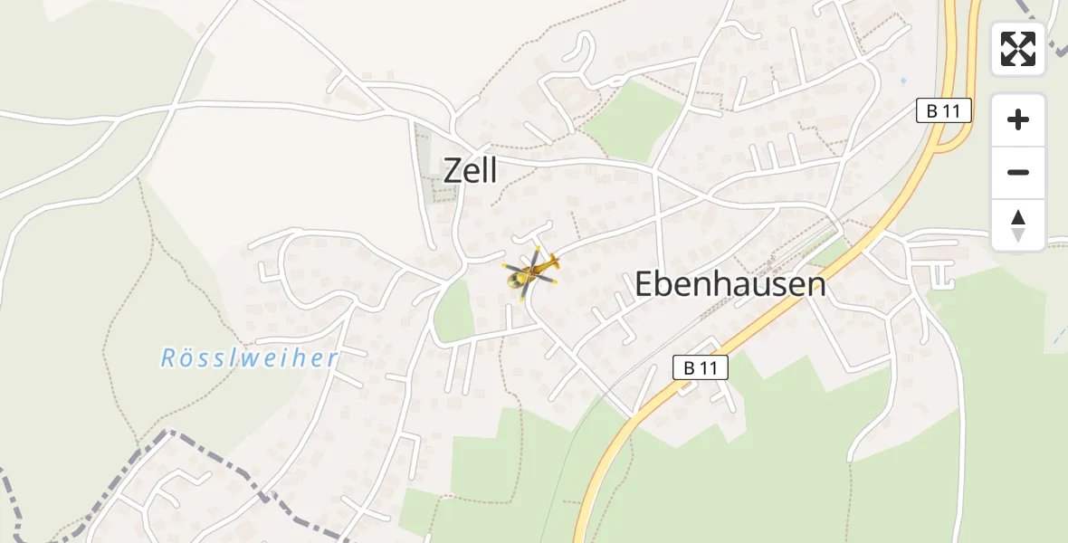 Flugroute Rettungshubschrauber Schäftlarn - Schäftlarn, 02 April 2026, 17:22