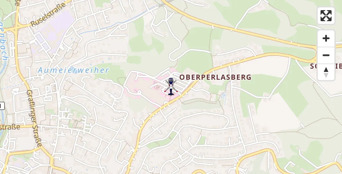 Flugroute Polizeihubschrauber Deggendorf - Deggendorf, 02 April 2026, 20:43