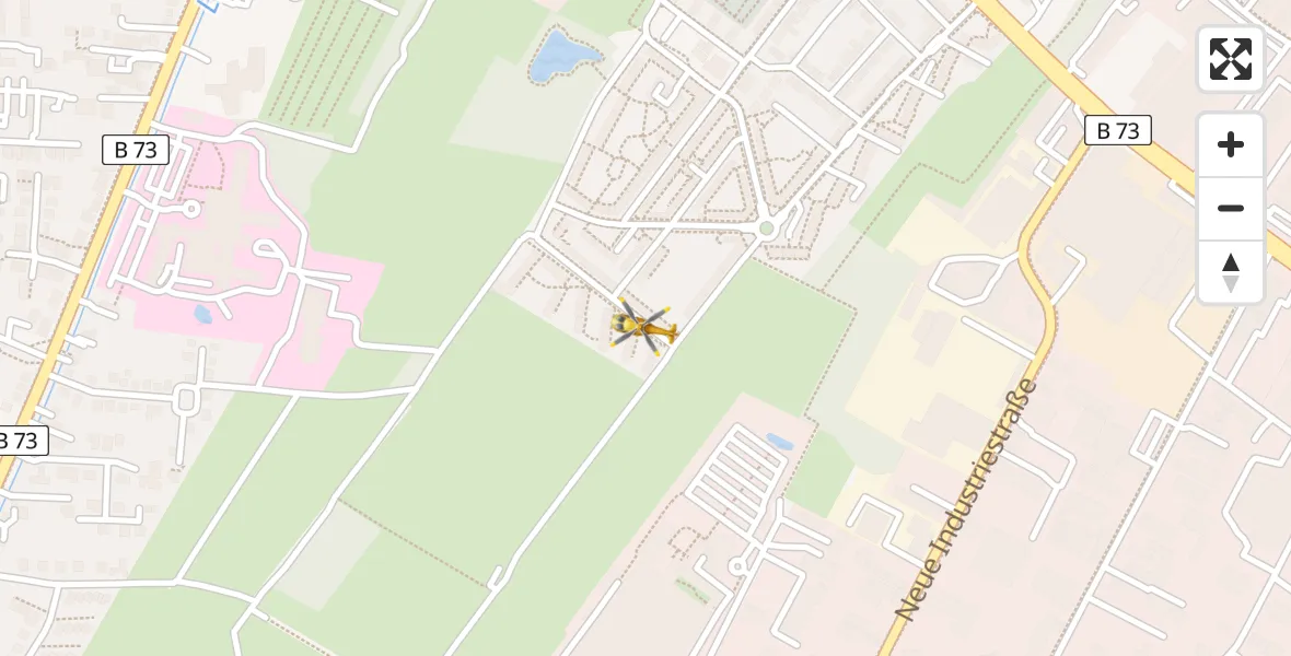 Routekaart van de vlucht: Rettungshubschrauber nach Cuxhaven, Wulffhagenstraße