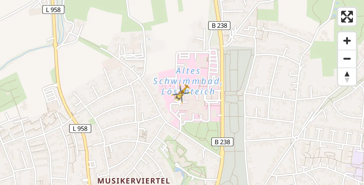 Flugroute Rettungshubschrauber Lemgo - Lemgo, 03 April 2026, 08:09
