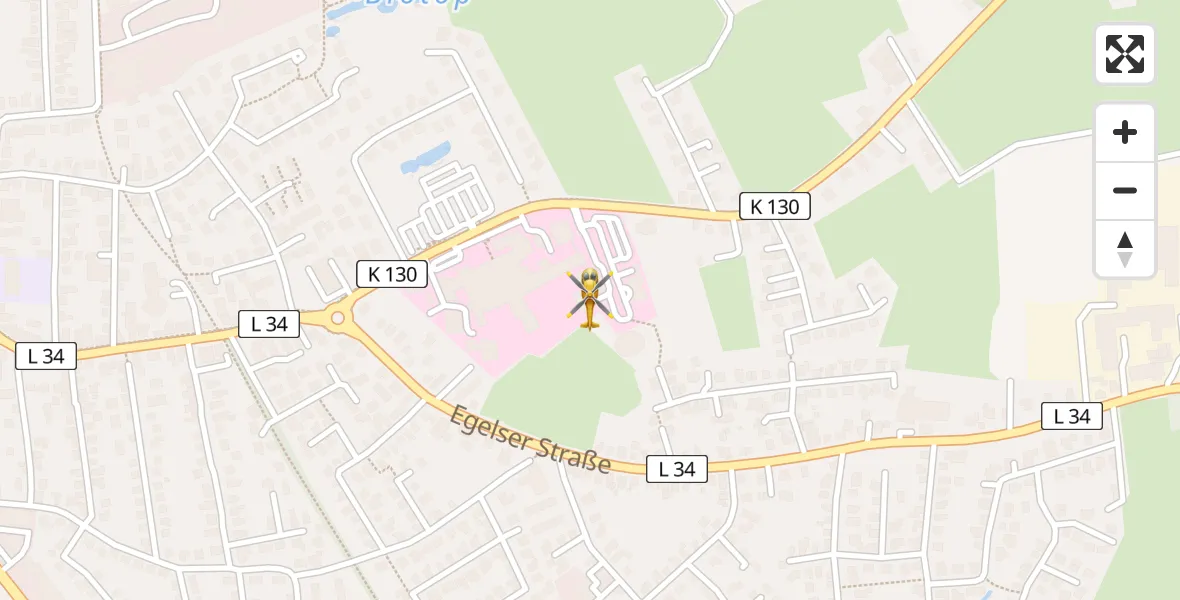 Flugroute Rettungshubschrauber Aurich - Aurich, 03 April 2026, 08:23
