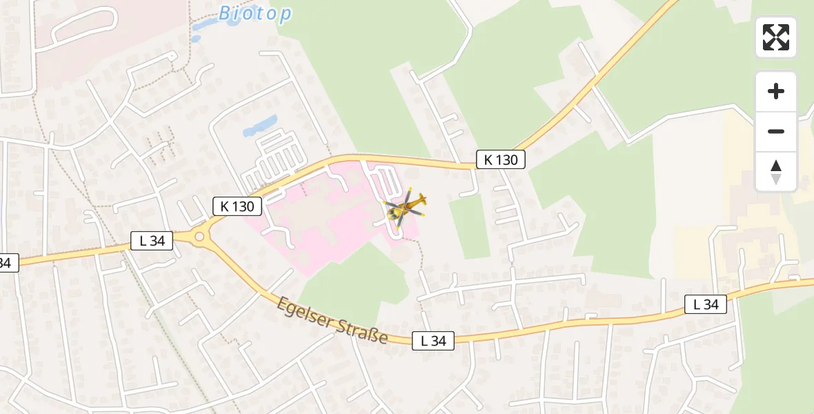 Flugroute Rettungshubschrauber Aurich - Aurich, 03 April 2026, 09:51