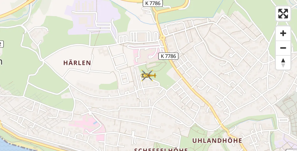 Flugroute Rettungshubschrauber Überlingen - Überlingen, 03 April 2026, 11:20