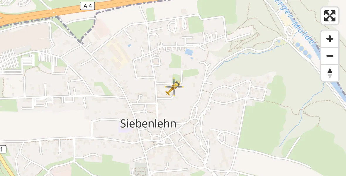Flugroute Rettungshubschrauber Großschirma - Großschirma, 03 April 2026, 11:23