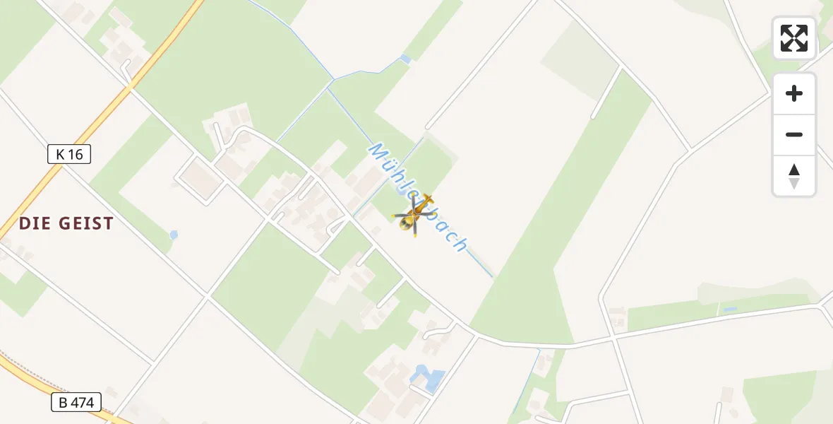 Flugroute Rettungshubschrauber Lüdinghausen - Lüdinghausen, 03 April 2026, 12:58