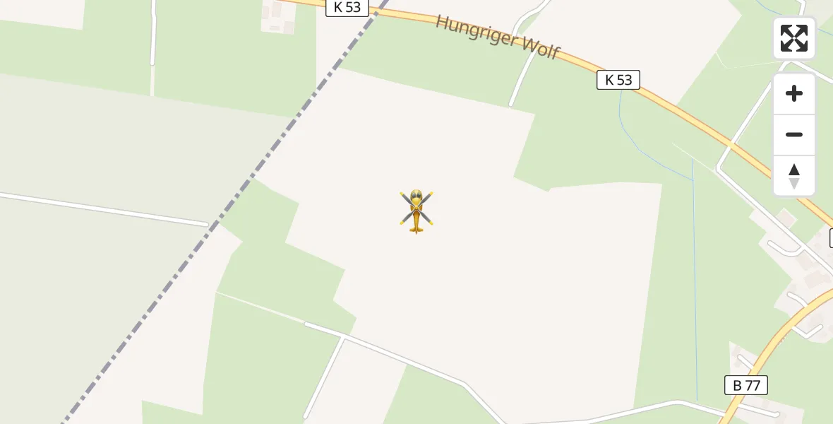 Flugroute Rettungshubschrauber Hohenlockstedt - Hohenlockstedt, 03 April 2026, 13:06
