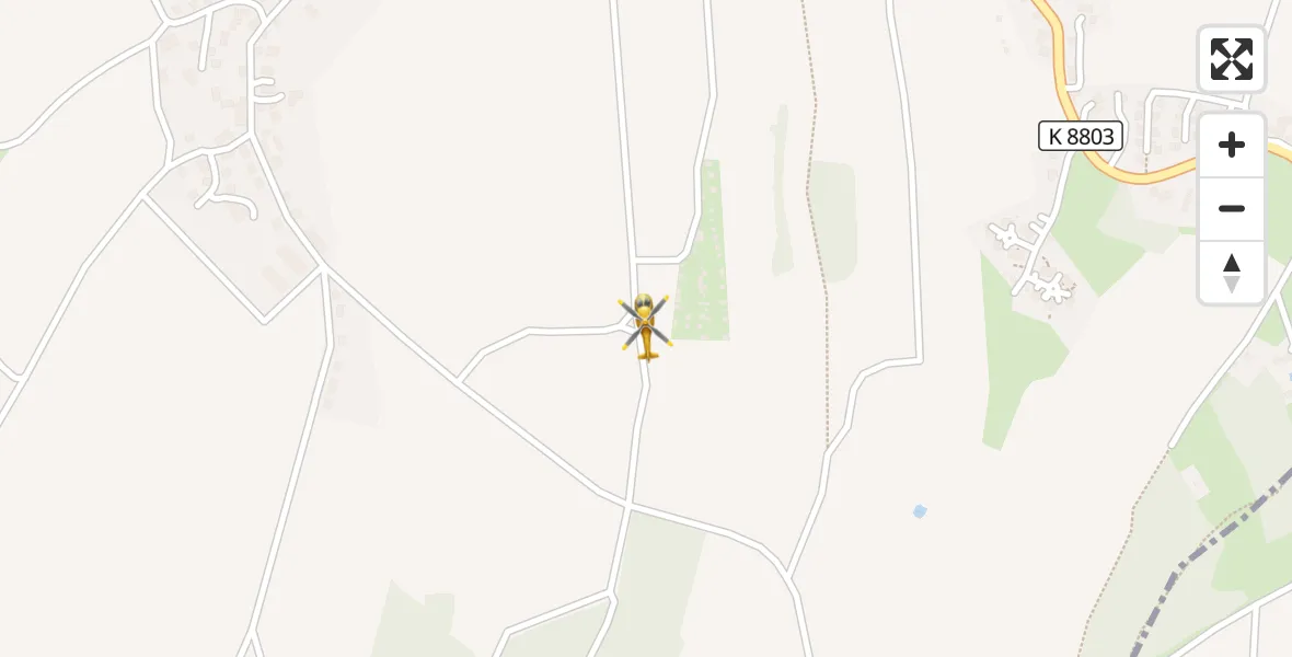 Flugroute Rettungshubschrauber Jahnsdorf/Erzgeb. - Jahnsdorf/Erzgeb., 03 April 2026, 13:22