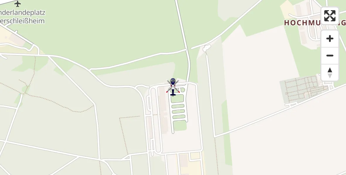 Routekaart van de vlucht: Polizeihubschrauber nach Oberschleißheim, Jägerstraße