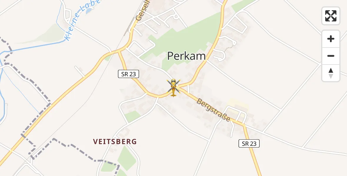 Flugroute Rettungshubschrauber Perkam - Perkam, 03 April 2026, 14:56