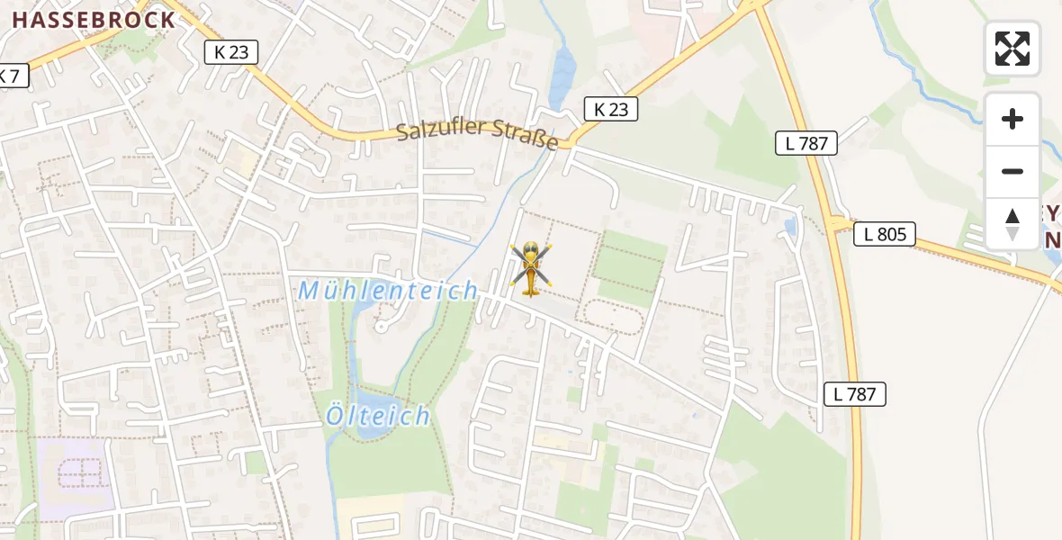 Flugroute Rettungshubschrauber Bielefeld - Bielefeld, 03 April 2026, 15:45