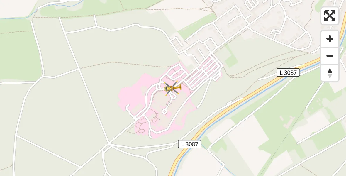 Routekaart van de vlucht: Ambulanzhubschrauber nach Bad Berka Central Hospital